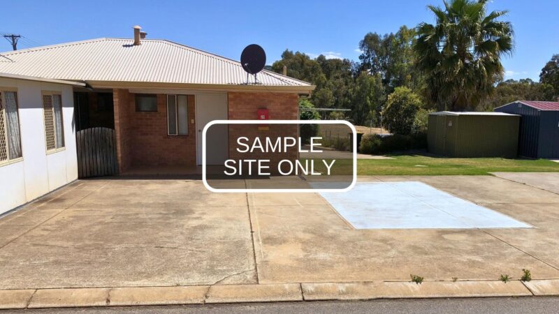 Sample Ensuite Site at Boddington Caravan Park