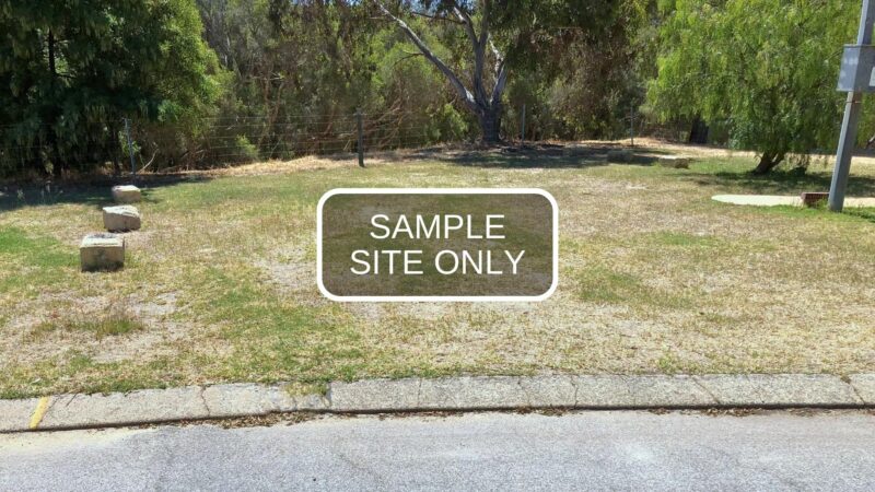 Sample Camping Site at Boddington Caravan Park